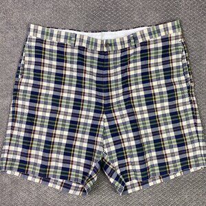 Brooks Brothers 346 Shorts Men's 42 Plaid Check Madras Cotton India